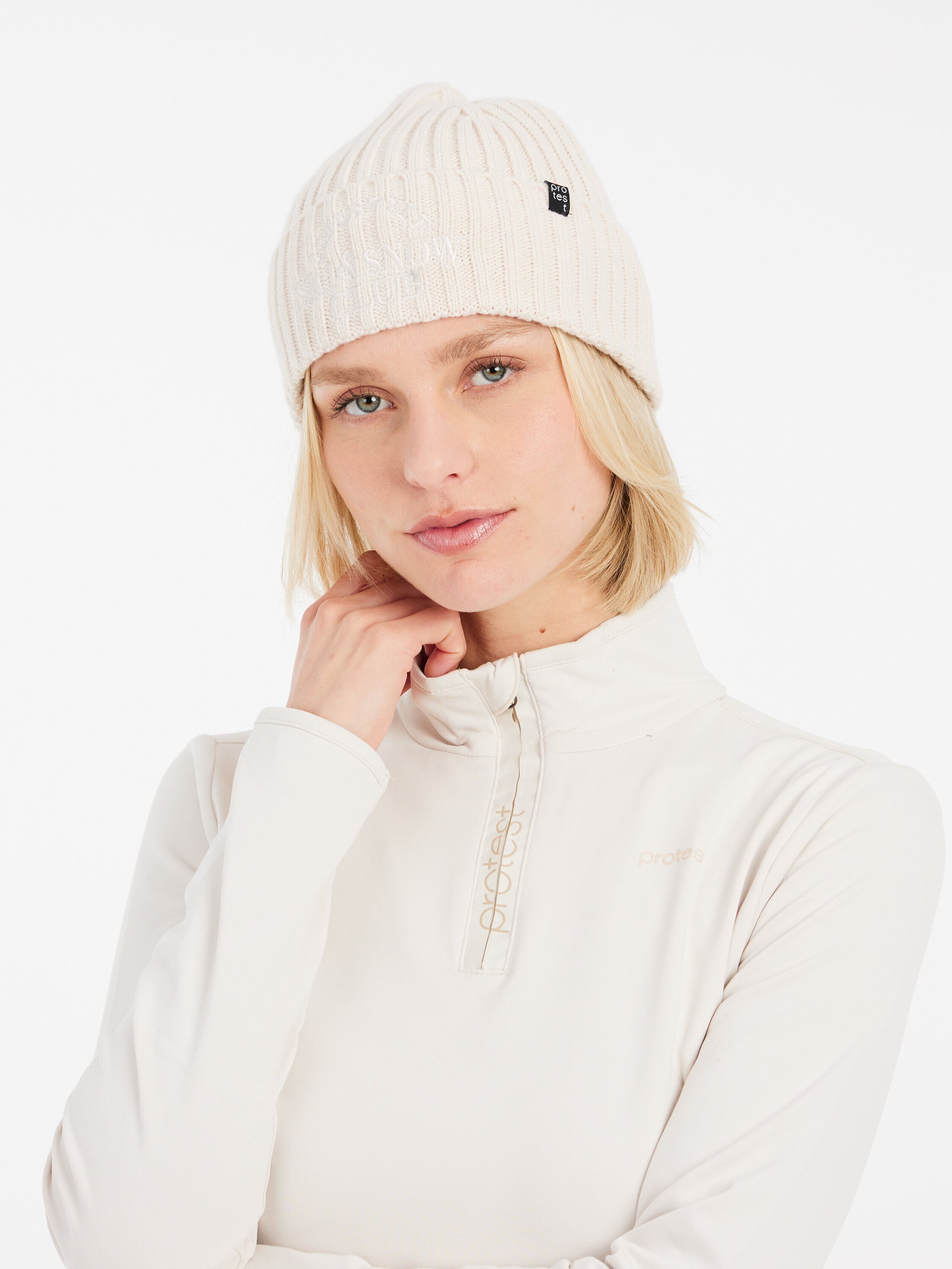 PROTEST Athletic Sweatshirt 'FABRIZ' in White