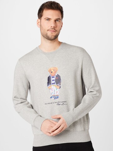 Polo Ralph Lauren Sweatshirt in Grijs: voorkant