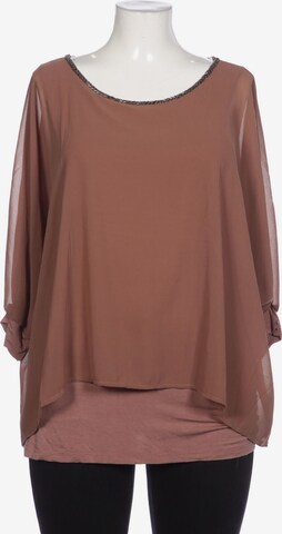 Cream Blouse & Tunic in XL in Brown: front
