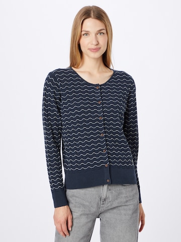Blutsgeschwister Knit Cardigan 'Save The Brave Wave' in Blue: front