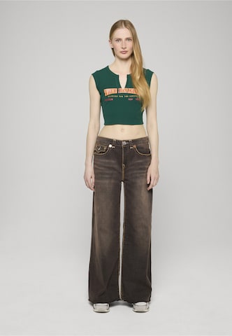 Wide leg Jeans di True Religion in marrone