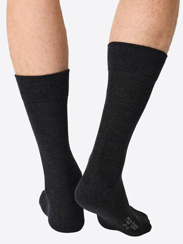 Nur Die Sokken ' Bambus Komfortbund ' in Grijs