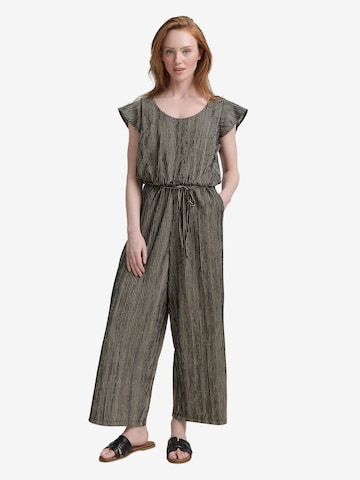 TOM TAILOR DENIMKombinezon - crna boja: prednji dio