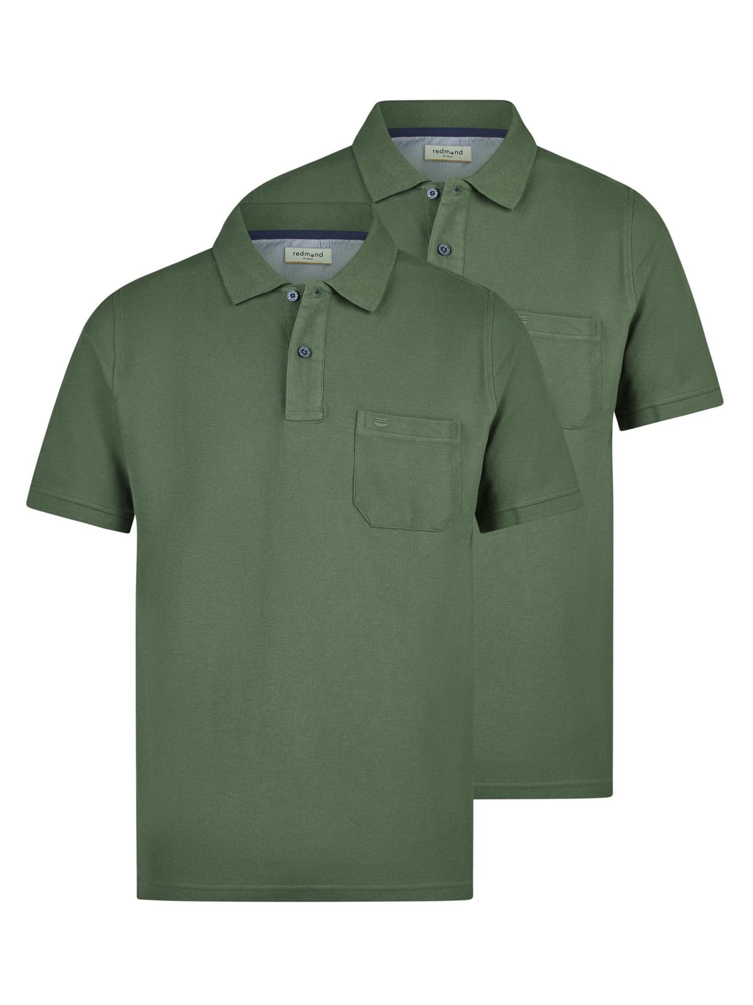 redmond Shirt 'Basic'‌‌ in Grün: Vorderseite