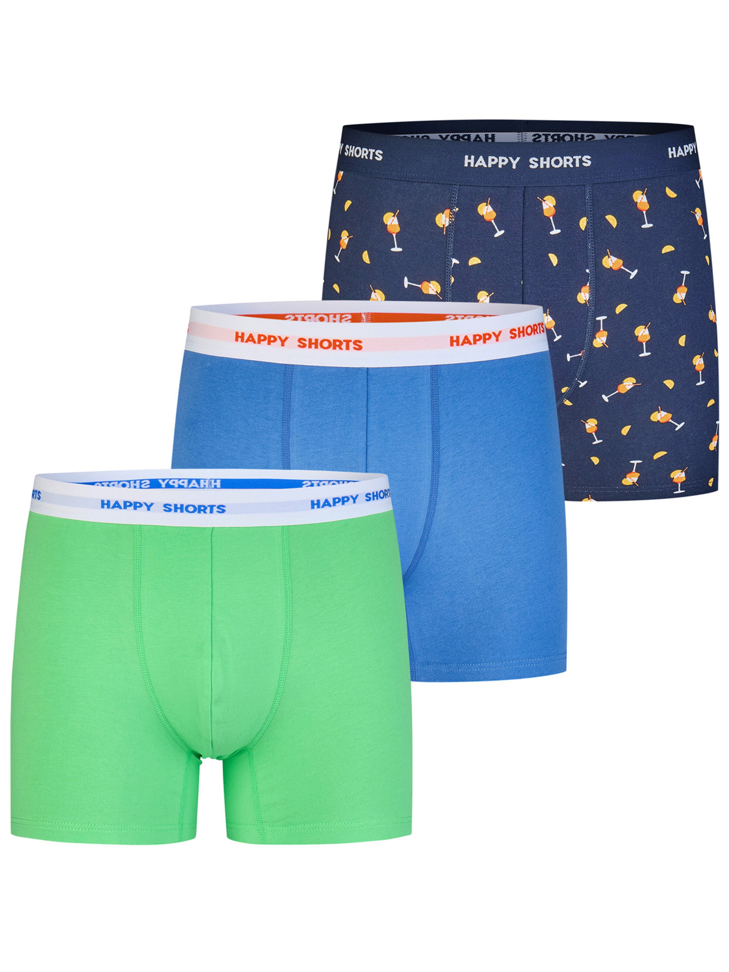 Happy Shorts Boxer shorts ' Jersey ' in Blue: front