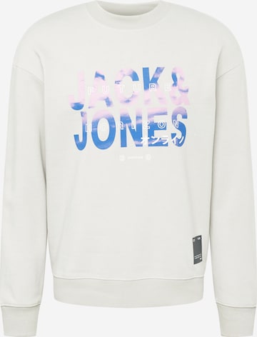 JACK & JONES Mikina 'FUTURE' – šedá: přední strana