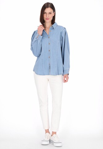 usha BLUE LABEL - Blusa em azul