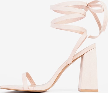 Celena Strap Sandals 'Charney' in Pink: front
