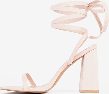 Celena Strap sandal 'Charney' in Pink: front