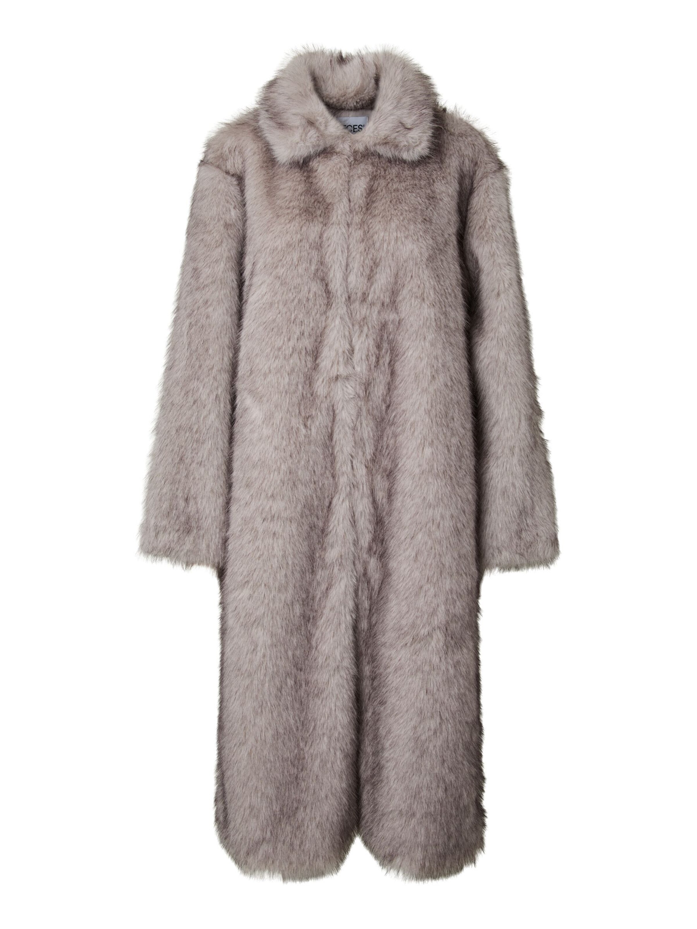 PIECES Manteau d’hiver 'PCJILLA' en M en greige, Vue avec produit