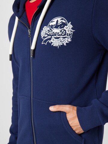 Superdry Zip-Up Hoodie in Blue