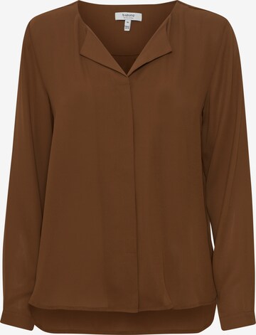 b.young Blouse 'Hialice' in Bruin: voorkant