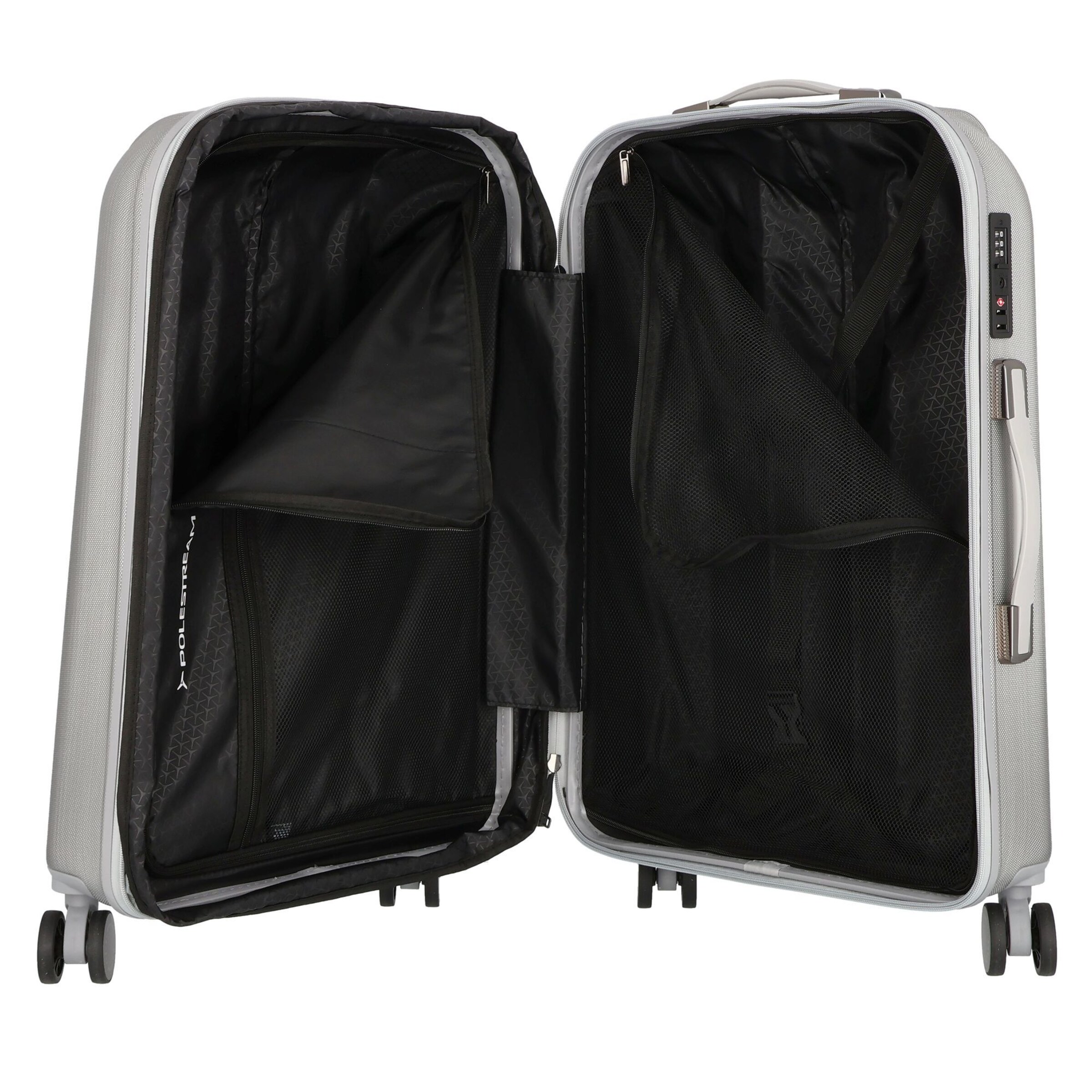 Polestream (STRZ) Suitcase Set in Silver