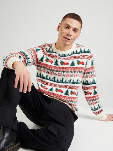 Pull-over Lindbergh en blanc : devant