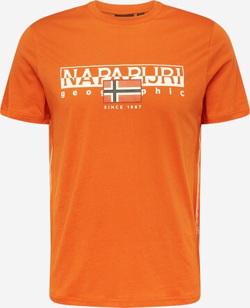 NAPAPIJRI Shirt 'S-AYLMER' in Oranje: voorkant