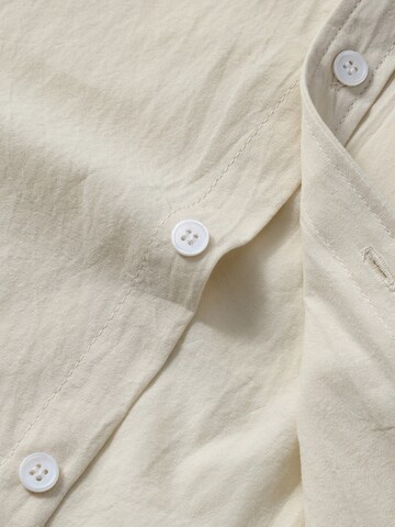 ALLTHEMEN Regular fit Button Up Shirt 'Schlicht' in Beige