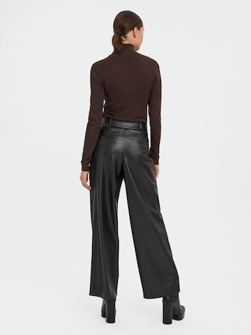 VERO MODA Wide Leg Hose 'OLIVIA' in Schwarz