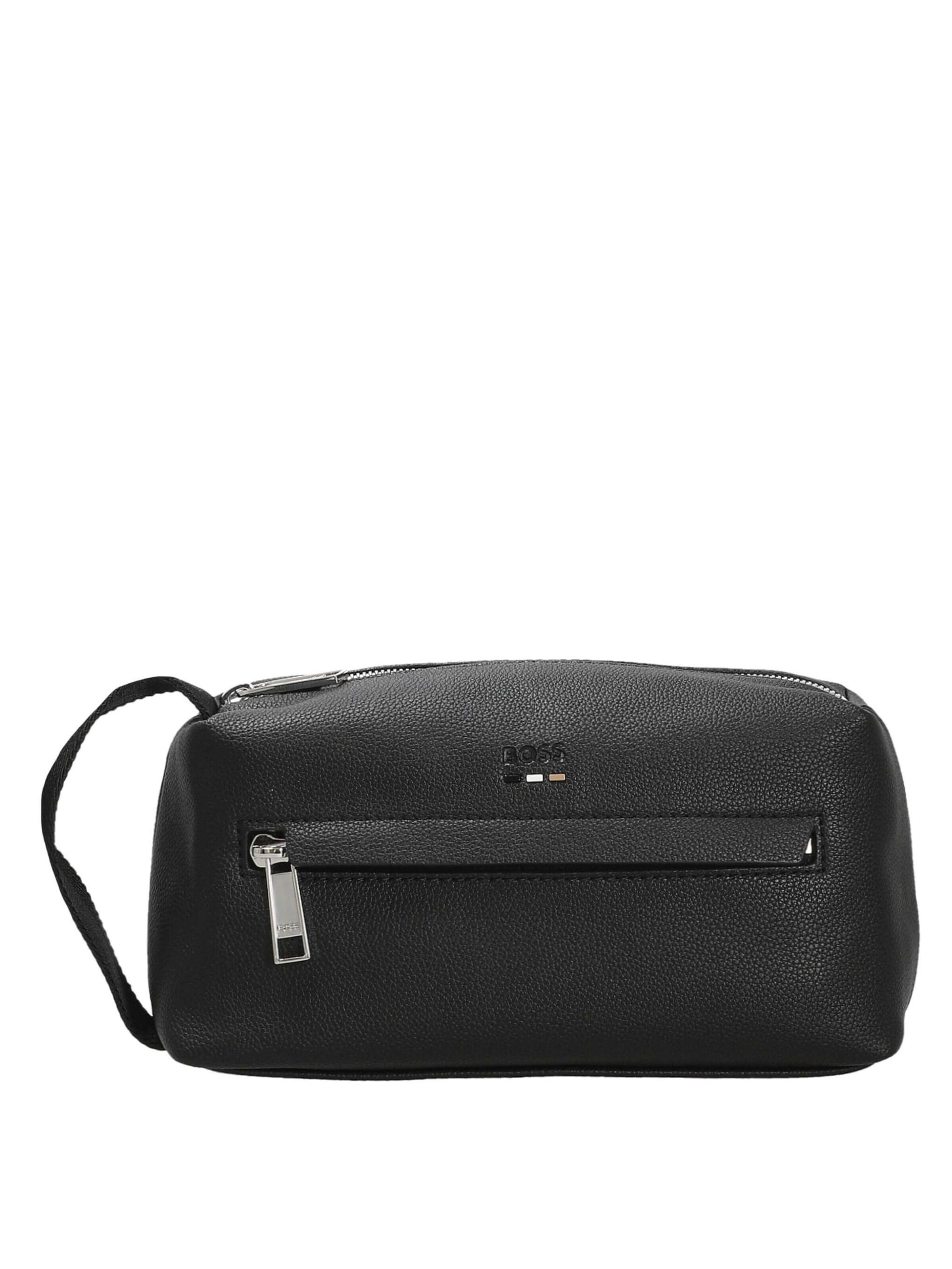 HUGO BOSS Toiletry Bag 'Ray' in Black: front