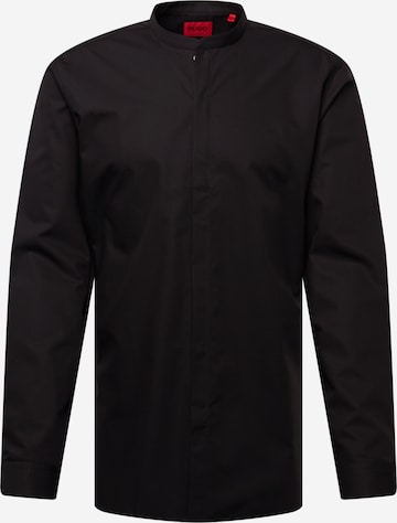 HUGO - Camisa 'Enrique' en negro: frente