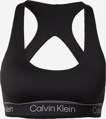 Calvin Klein SportBustier Sportski grudnjak - crna boja: prednji dio