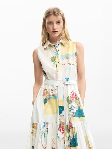 Desigual Košilové šaty – bílá