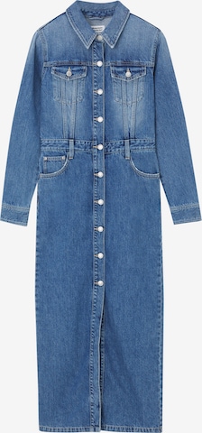 Pull&Bear Shirt Dress in Blue: front