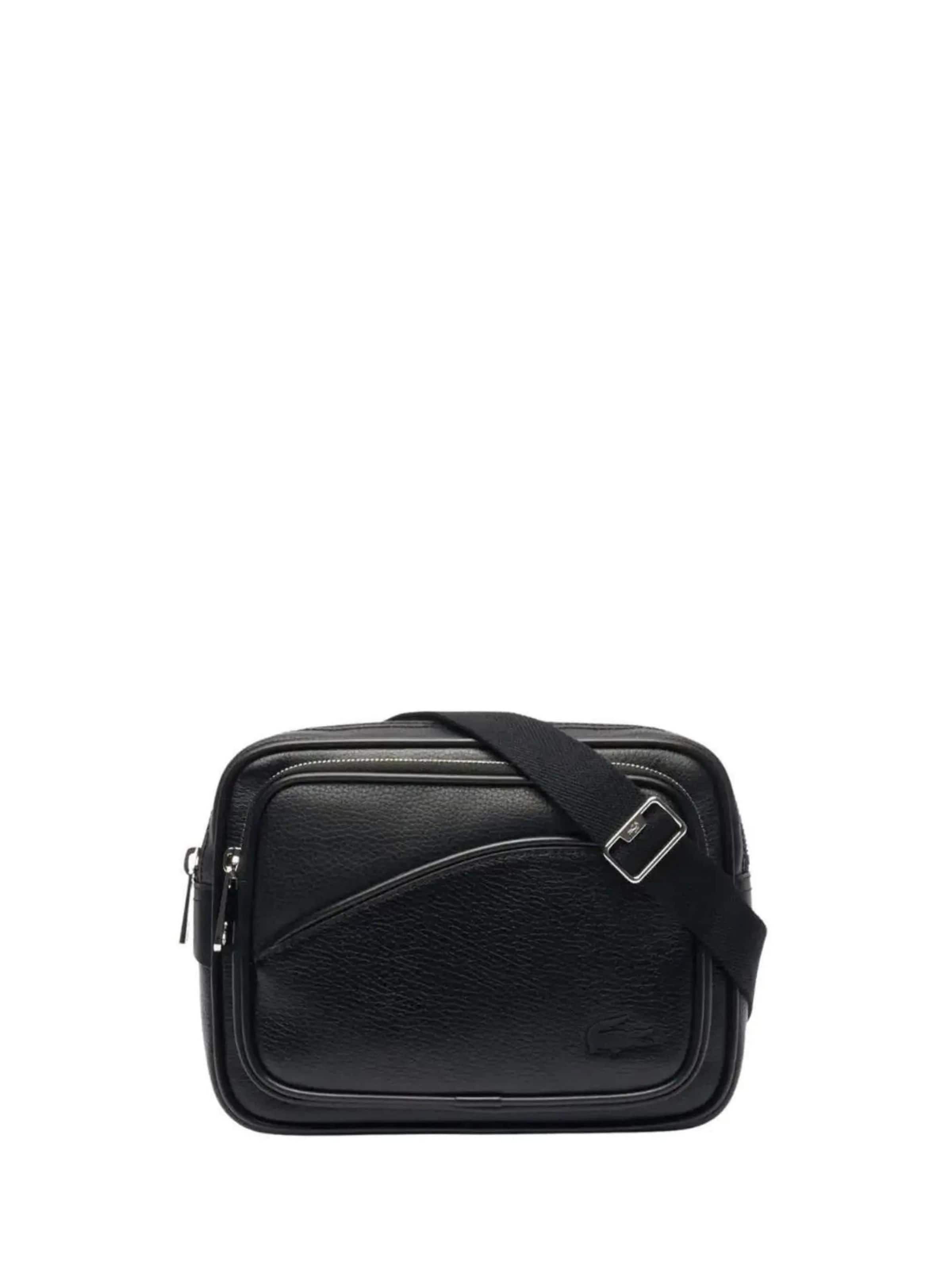 LACOSTE - Bolso de hombro 'ANGY' en negro: frente