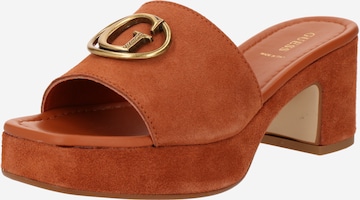 GUESS - Sapato aberto 'CINZIA' em castanho: frente