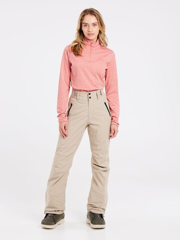 PROTEST Regular Sportbroek 'CINNAMON' in Bruin