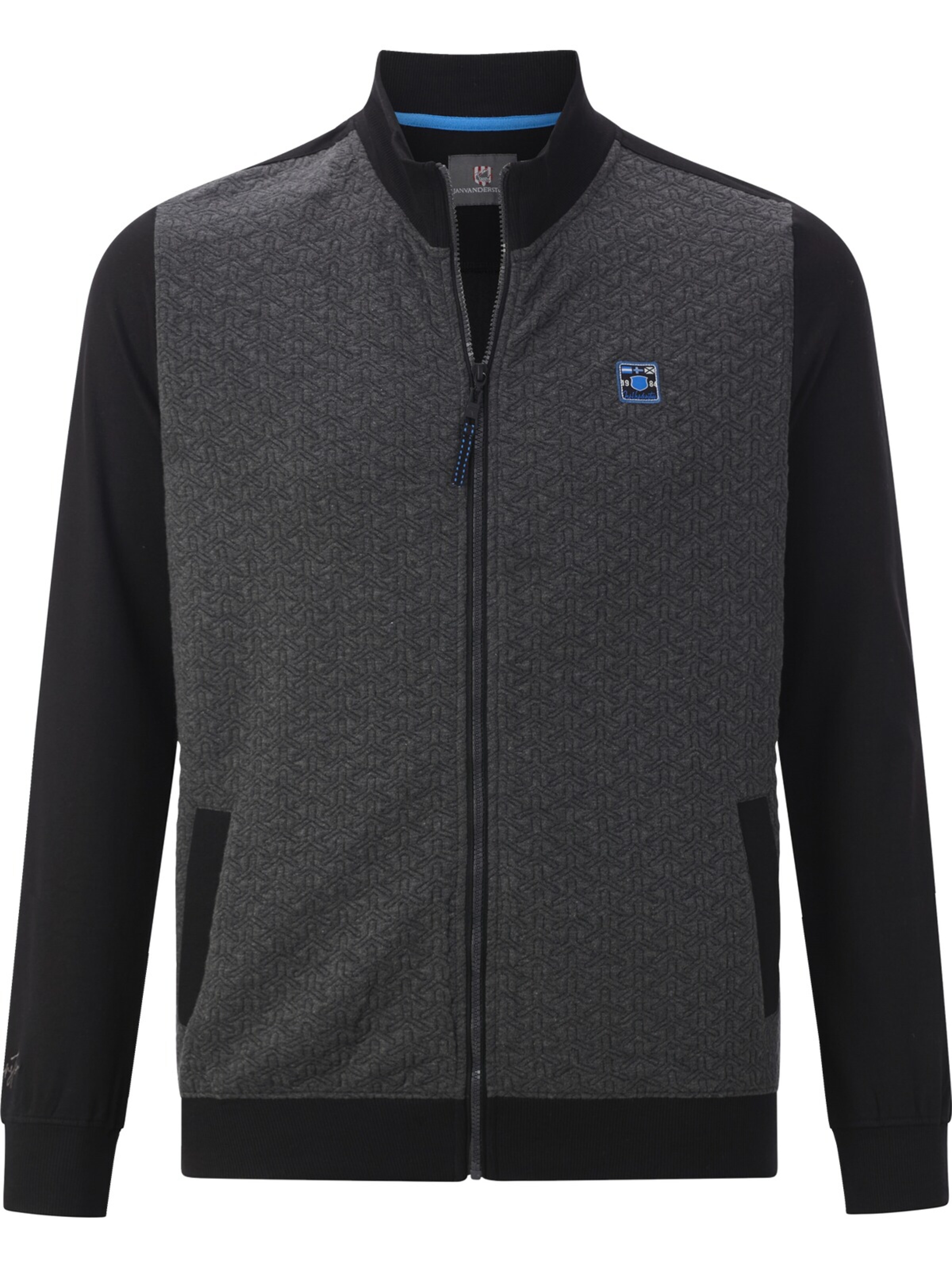 Jan Vanderstorm Sweatjacke in Grau: Vorderseite