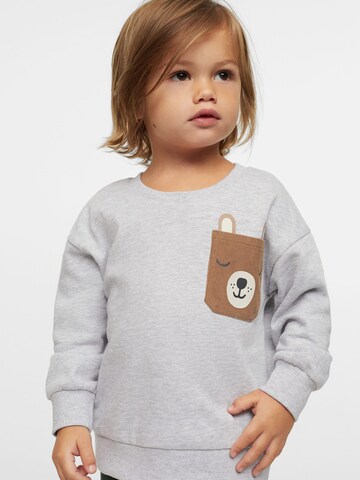 MANGO KIDS Sweatshirt in Grijs: voorkant