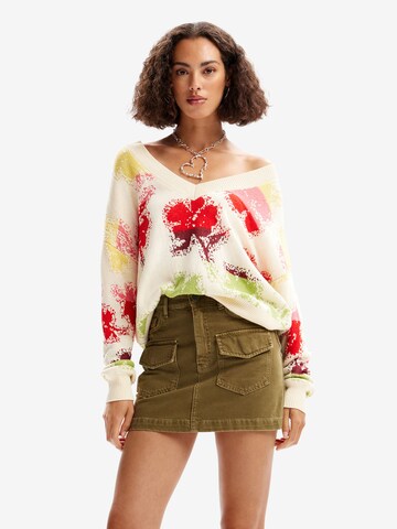 Pull-over Desigual en mélange de couleurs : devant