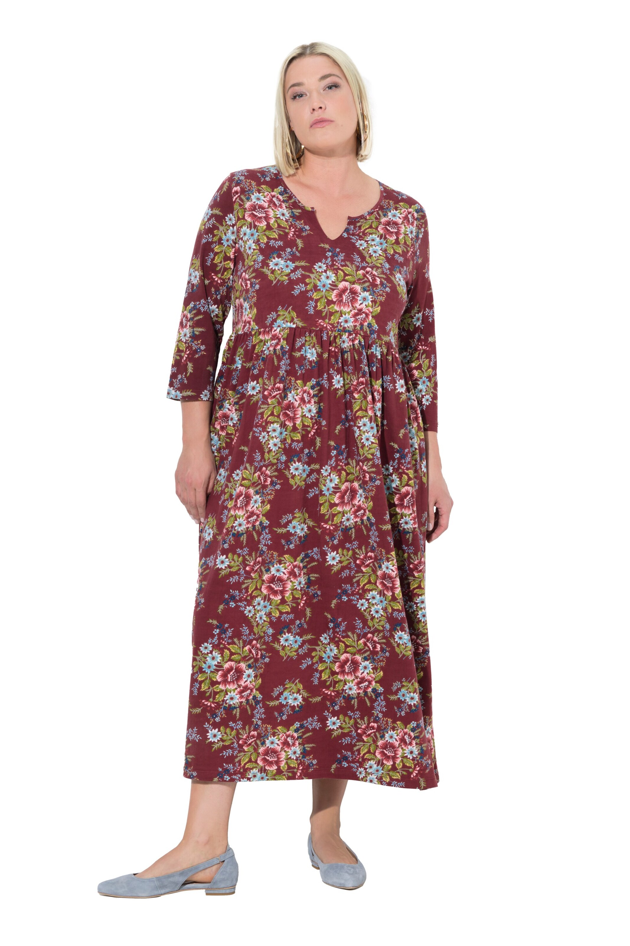 Ulla Popken Jurk in Rood: voorkant