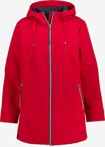 Ulla Popken Outdoor Jacket in Red: front
