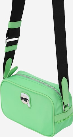 Karl Lagerfeld - Mala de ombro 'Ikonik 2.0' em verde: frente