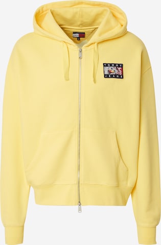 Giacca di felpa di Tommy Jeans in giallo: frontale