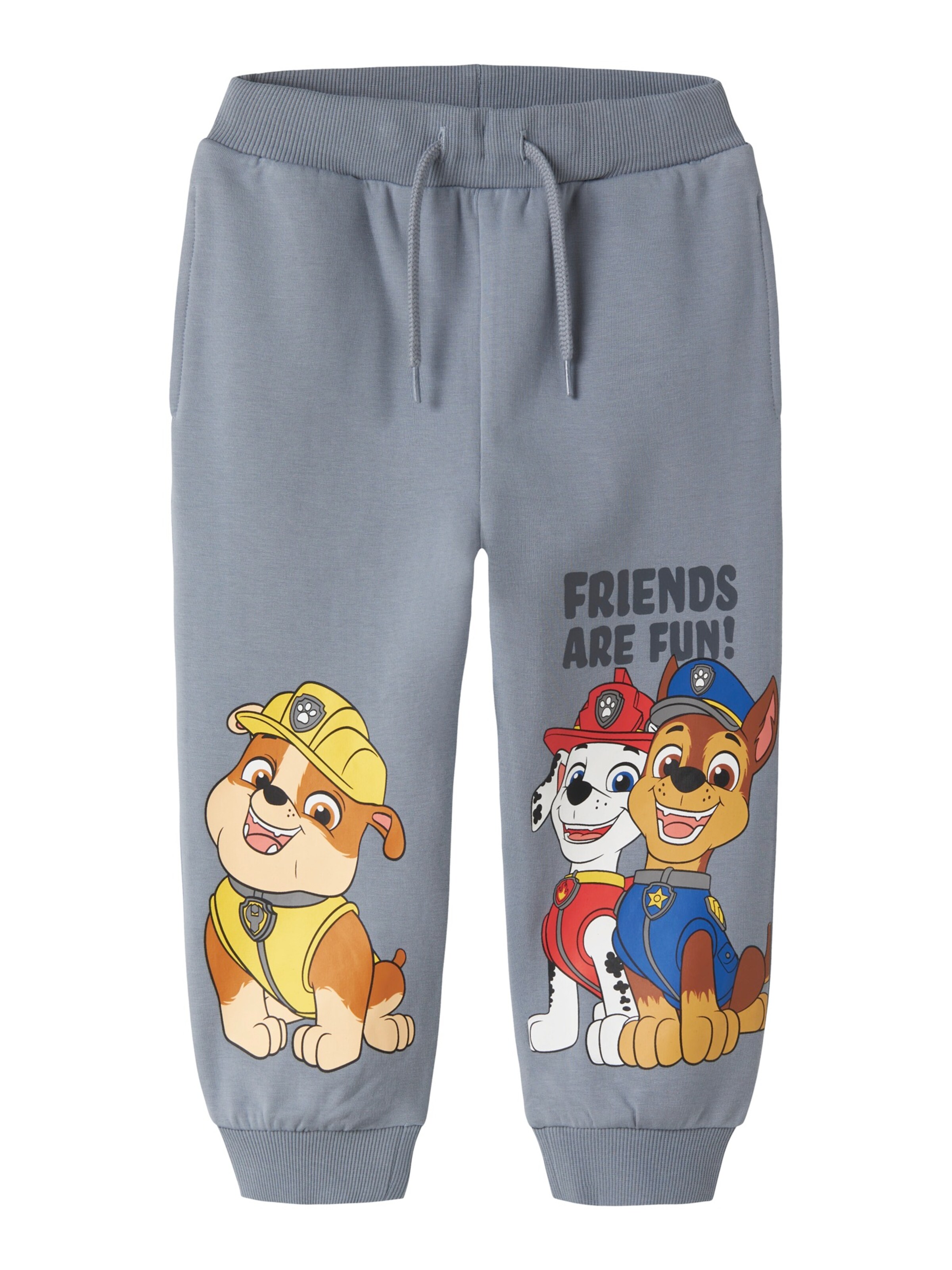 NAME IT Hose 'NMMARGUS PAW' in 92 in rauchblau / gelb / dunkelrot / weiß, Produktansicht
