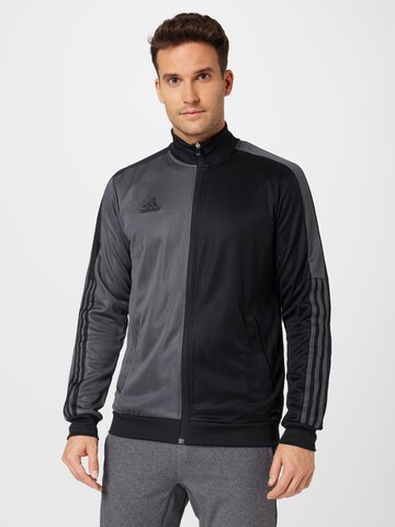 ADIDAS SPORTSWEAR Treningsjakke 'Tiro Half & Half' i svart: forside