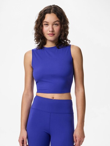 PIECES - Top en azul: frente
