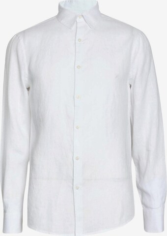 Marks & Spencer Button Up Shirt in White: front