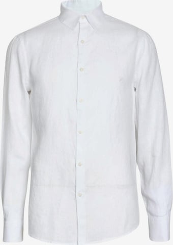Marks & Spencer Regular fit Button Up Shirt in White: front