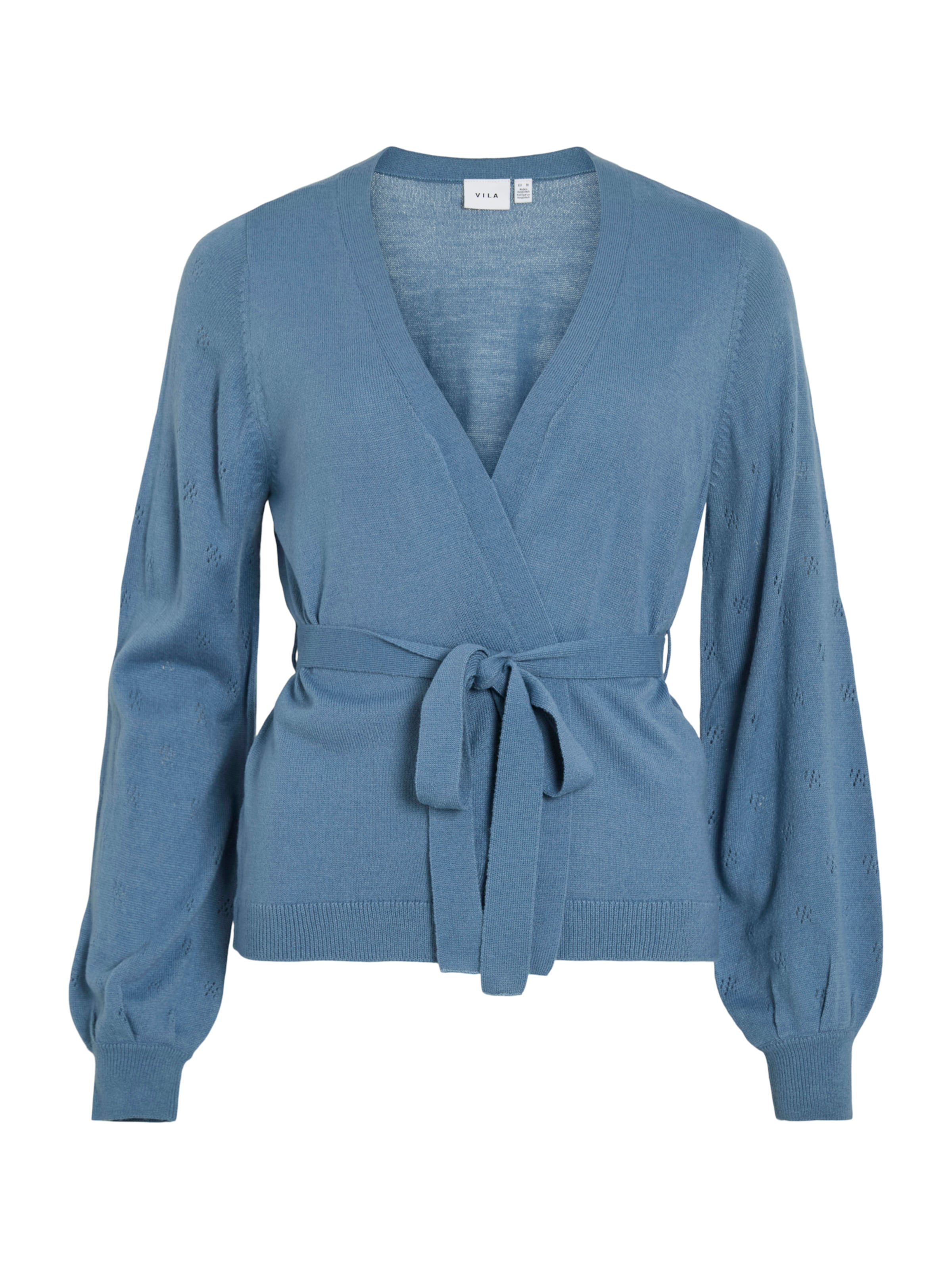 VILA Strickjacke 'VIAva' in Blau: Vorderseite