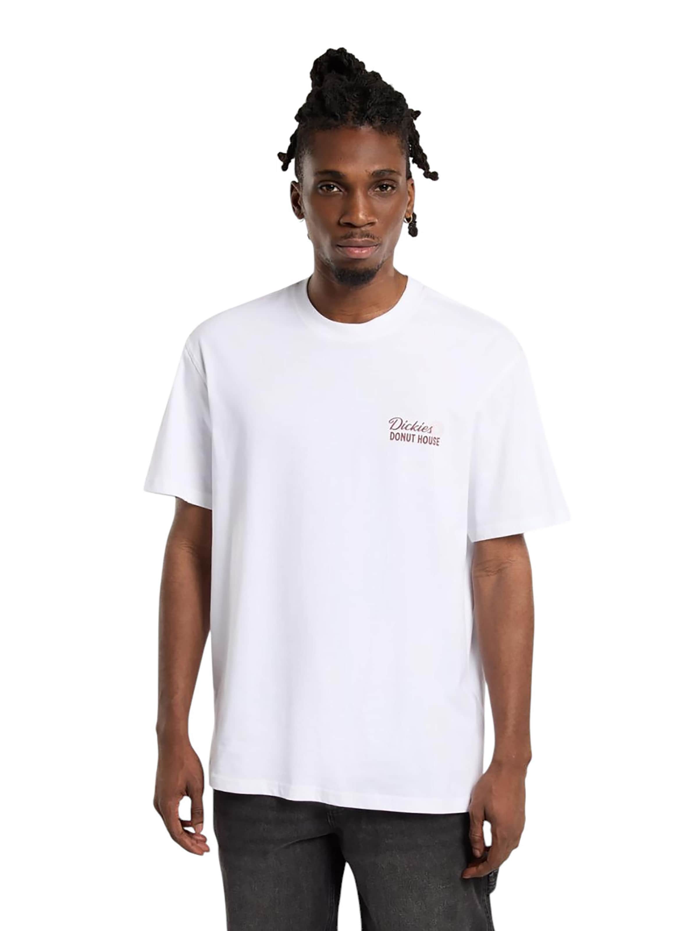 DICKIES Shirt 'Donut House' in White: front