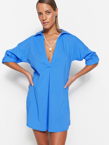 Trendyol Obleka za na plažo | modra barva: sprednja stran