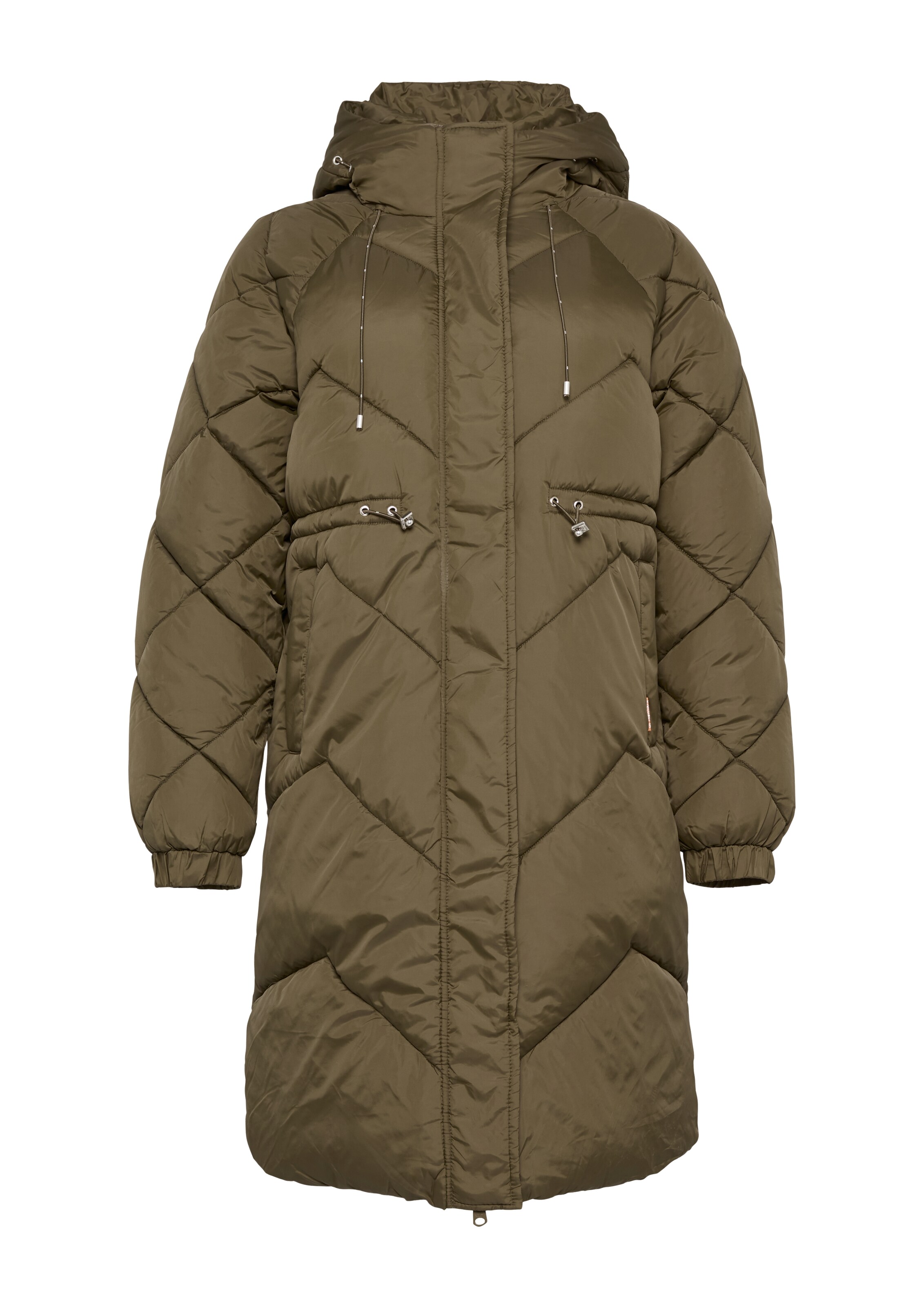 QS Wintermantel in Grün: Vorderseite