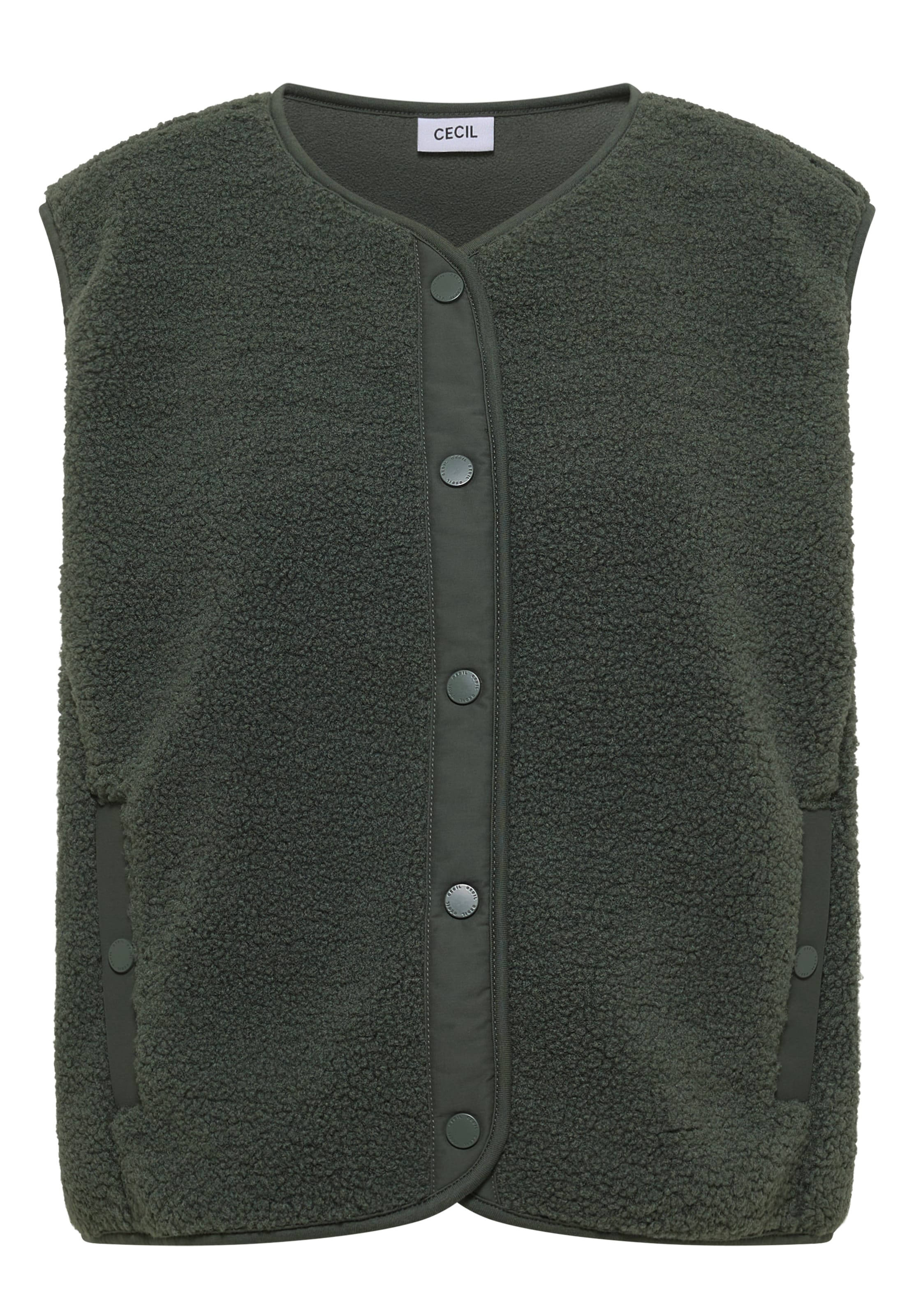 CECIL Vest in Green: front