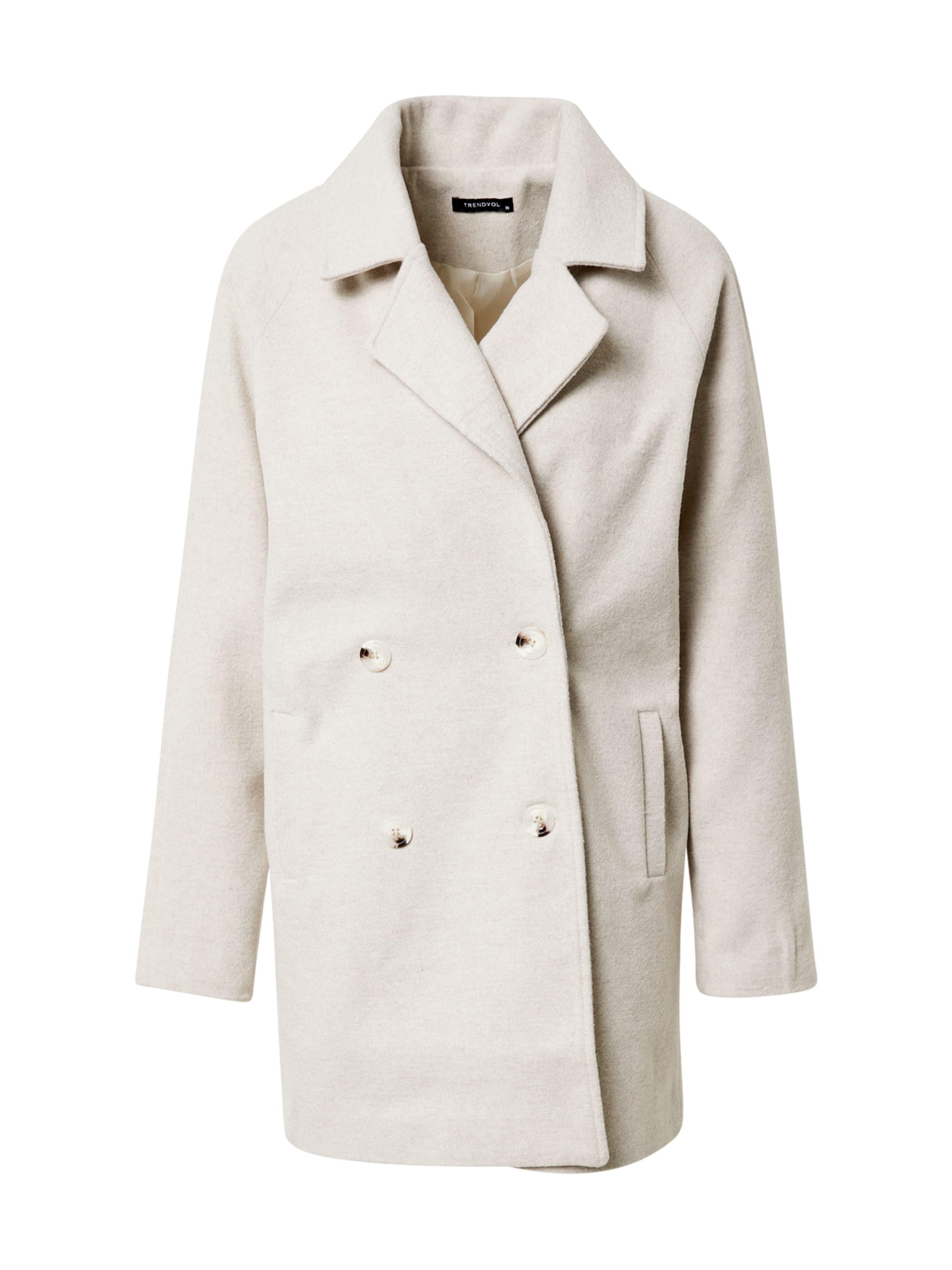 Trendyol Between-Seasons Coat in Beige: front
