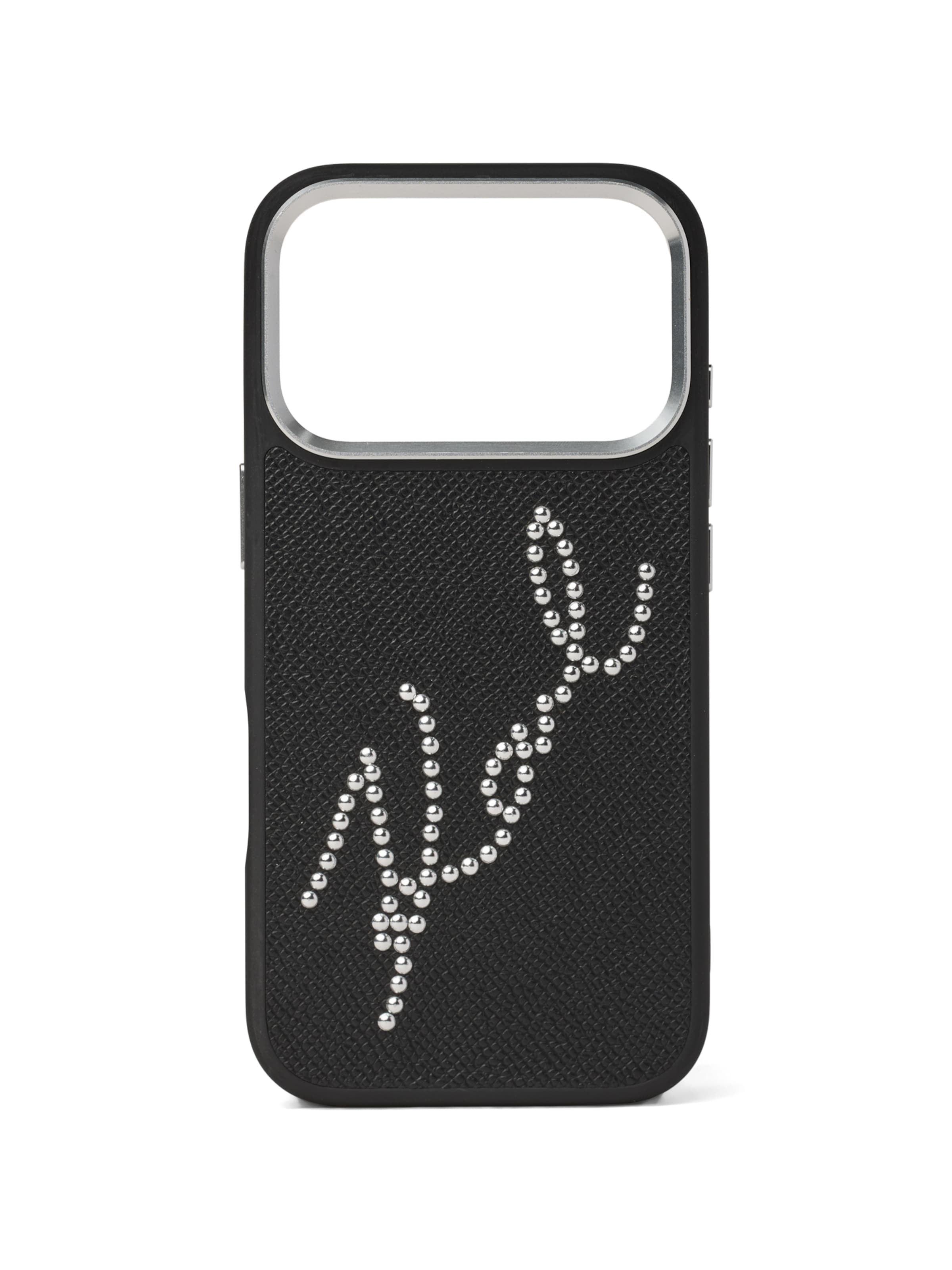 Custodia per smartphone ' SIGANTURE IPHONE 17 PRO ' di Karl Lagerfeld in nero: frontale