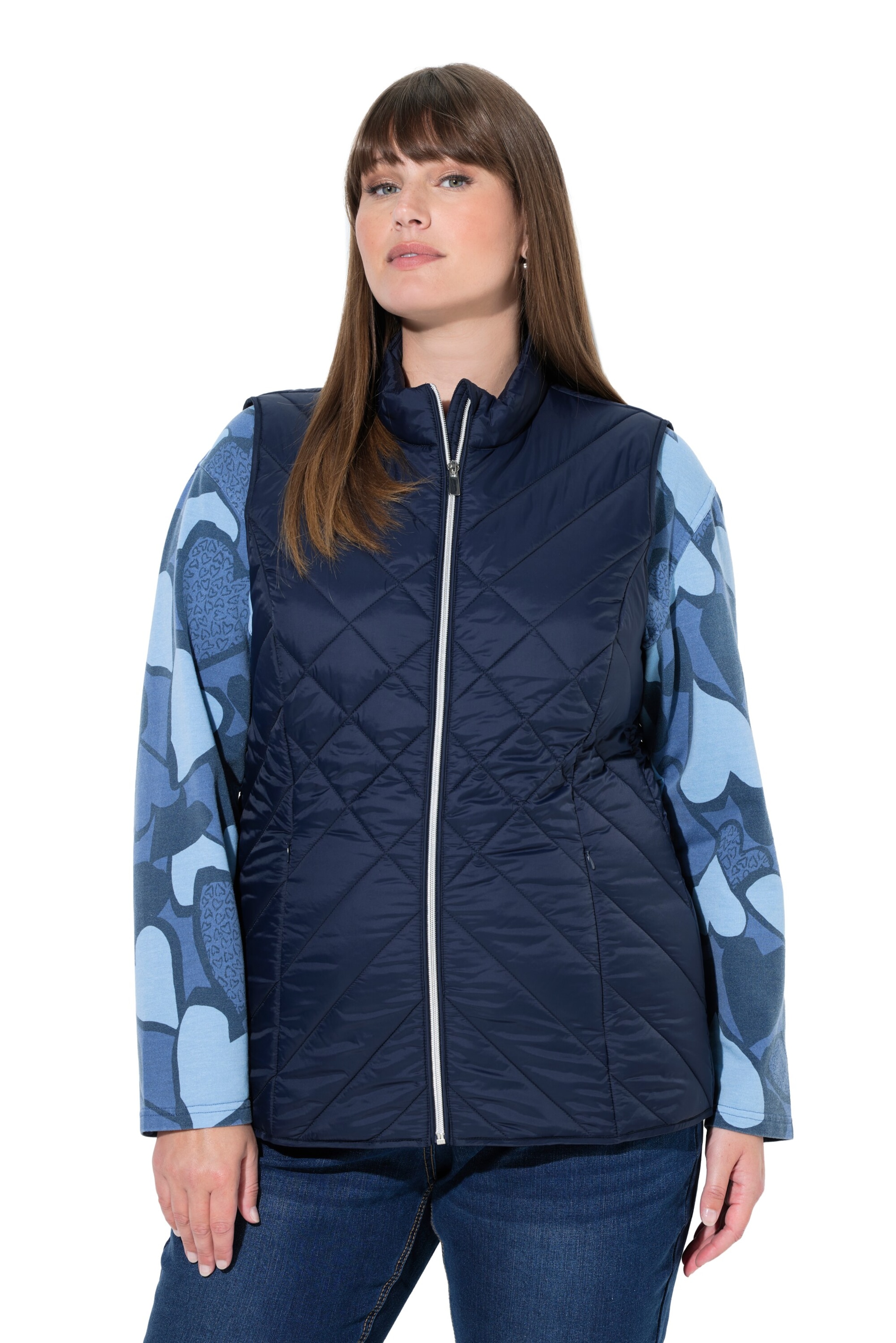 Ulla Popken Vest in Blue: front