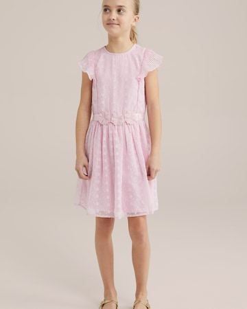 WE Fashion Dress in Pink: front